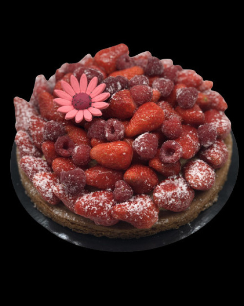 Sablé fraises et framboises 4 pers